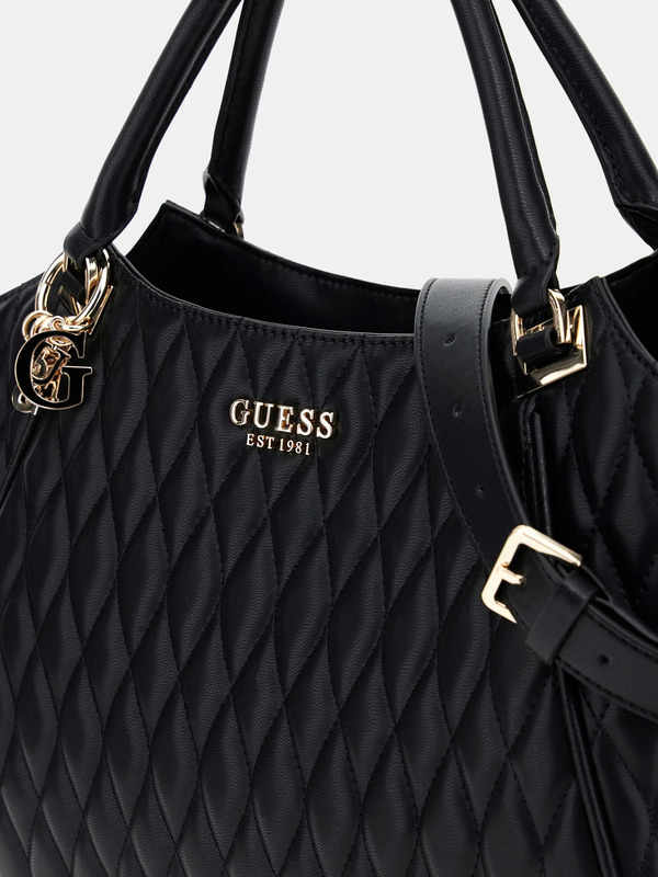 Shopper Guess Valla pespunteado Negro - Imagen 2