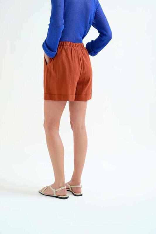 Shorts 100% algodón marrón Compañia Fantástica - Imagen 5