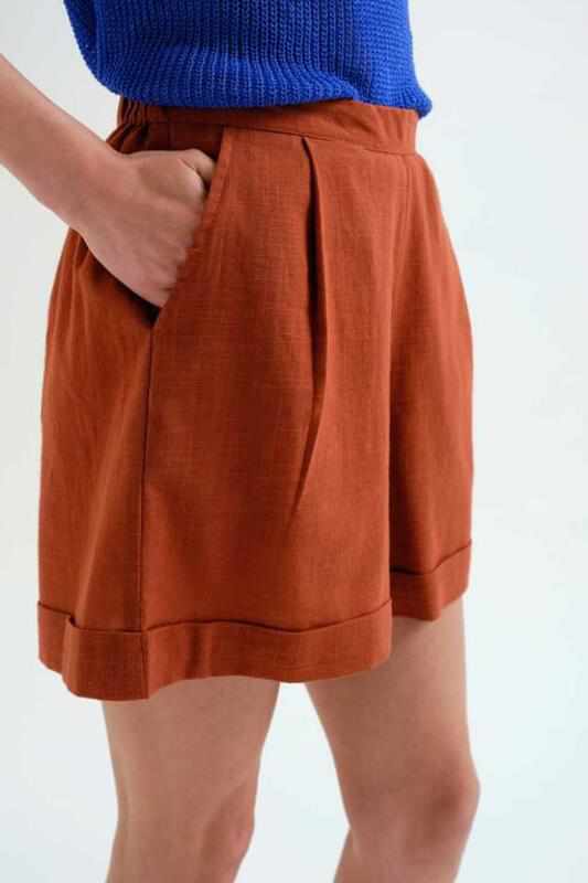 Shorts 100% algodón marrón Compañia Fantástica - Imagen 4