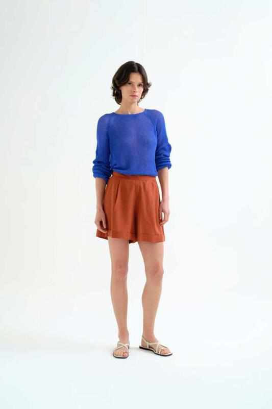 Shorts 100% algodón marrón Compañia Fantástica