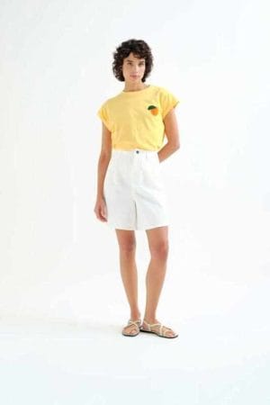 Shorts blanco 100% algodón Compañia Fantástica