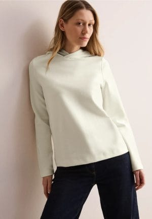 Sudadera Cecil Con Capucha De Sarga Crudo