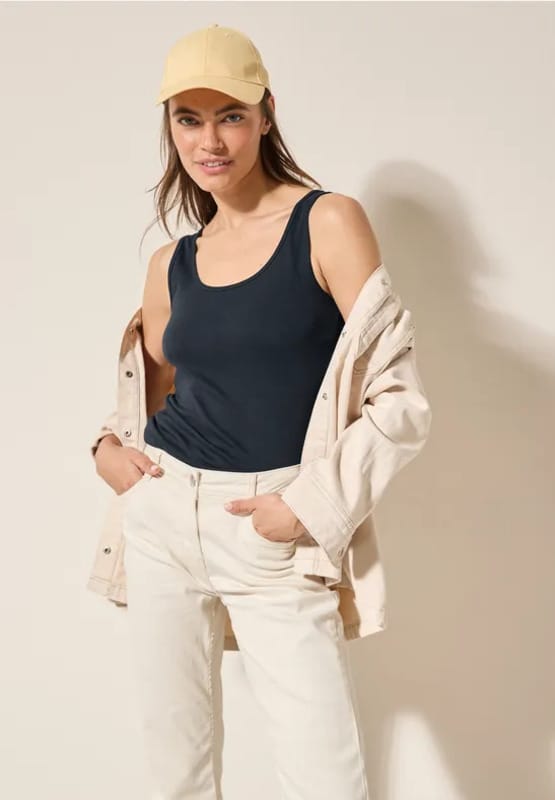 Camiseta Básica Cecil Azul Marino - Imagen 5