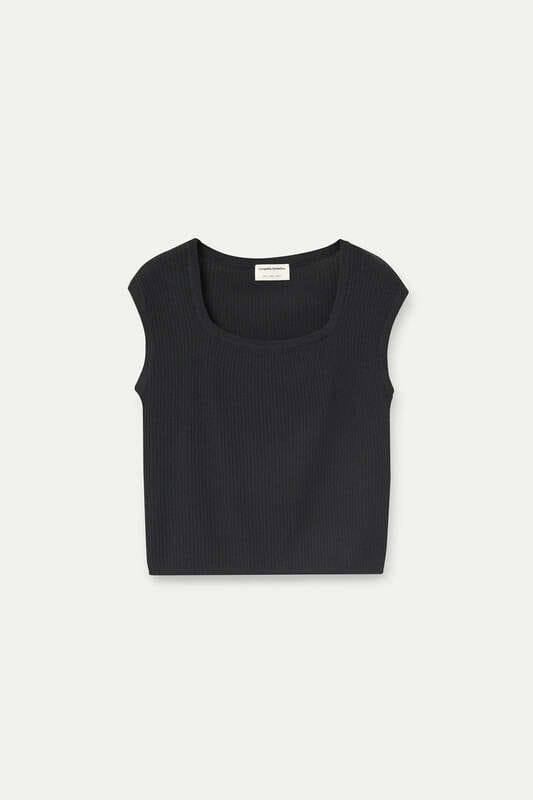 Top punto Compañia fantastica negro