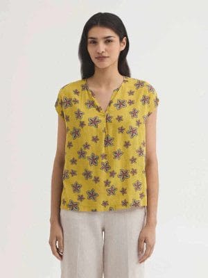 Top fluido Star Flowers amarillo Nice Things