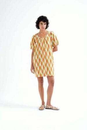 Vestido corto estampado aloe Compañia Fantástica