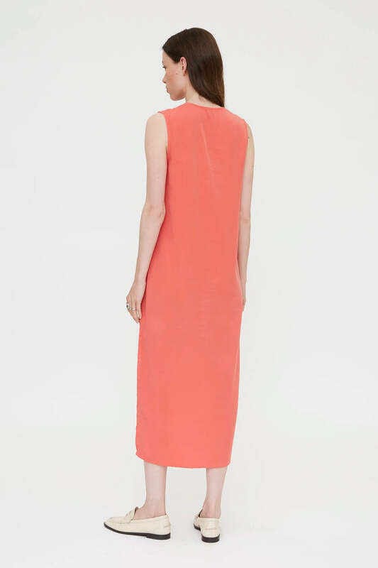Vestido largo fluido coral Wild Pony - Imagen 5