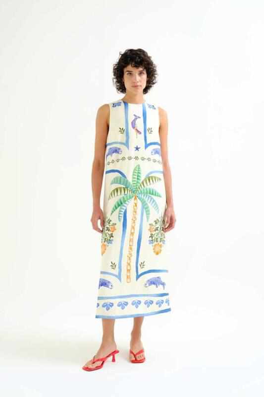 Vestido largo Palm & Mermaid Compañia Fantástica