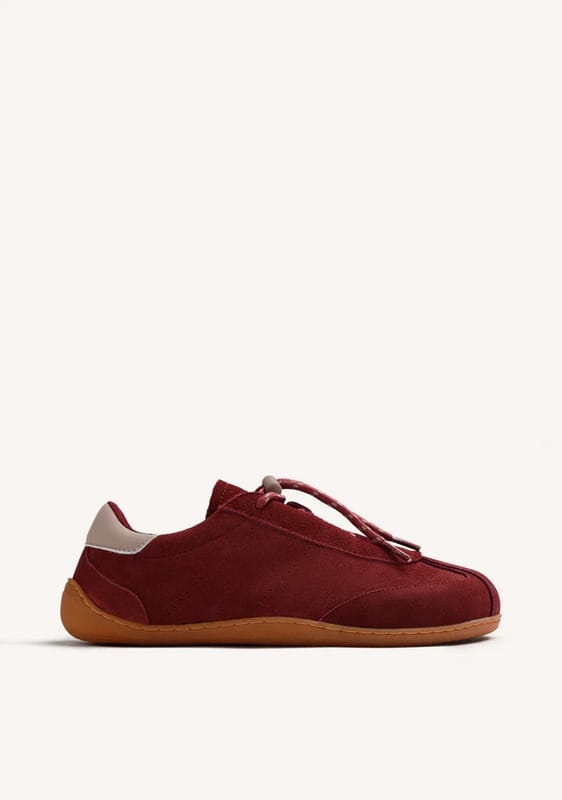 ZAPATILLAS BAREFOOT BURDEOS PIEL GIOSEPPO - Imagen 2