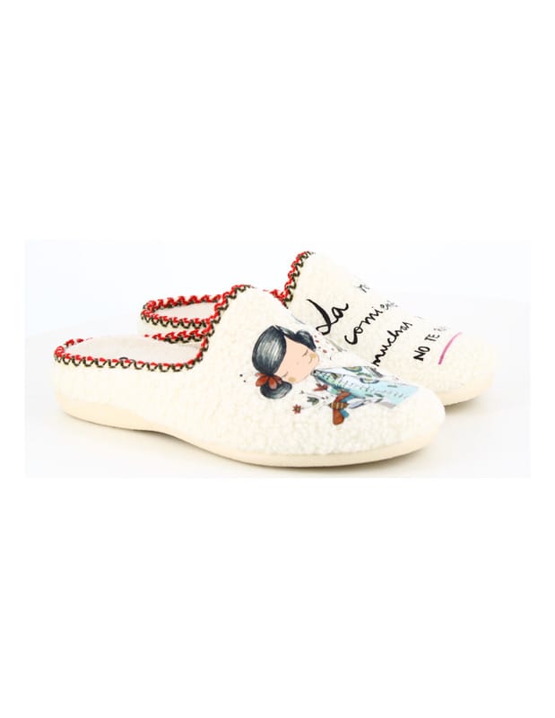 Zapatilla de Casa Vivant "La Vida comienza muchas veces no te rindas" Danubio Hielo - Imagen 3